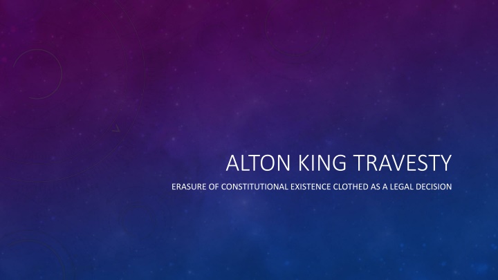 alton king travesty