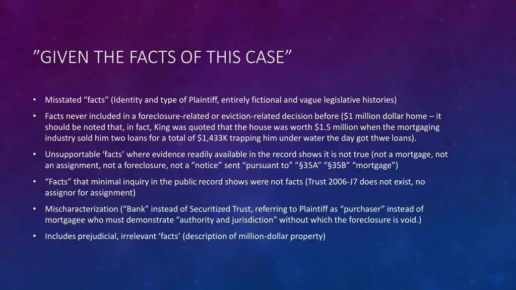 given the facts of this case