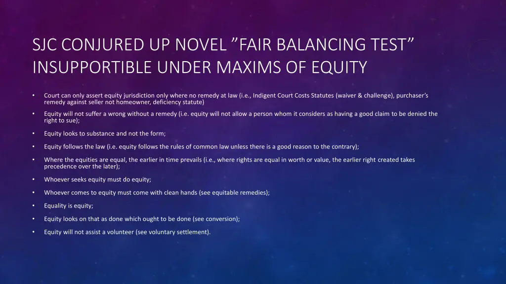 sjc conjured up novel fair balancing test