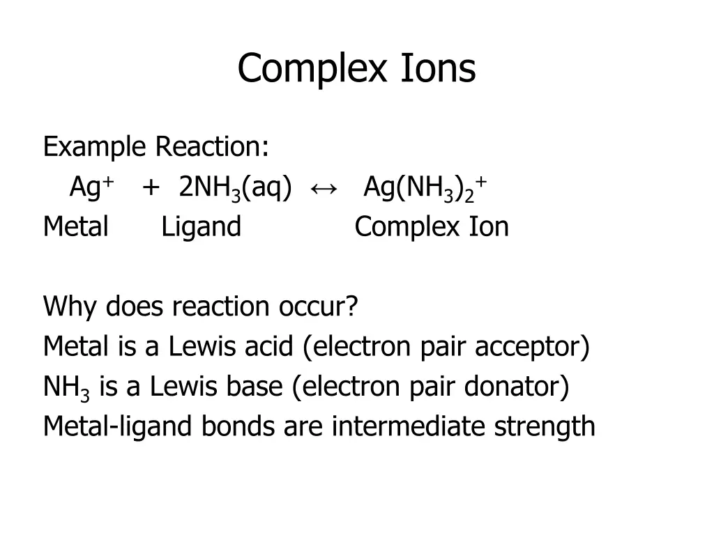 complex ions