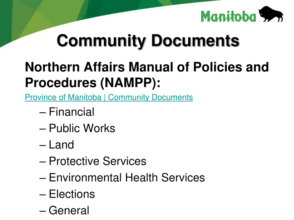 community documents