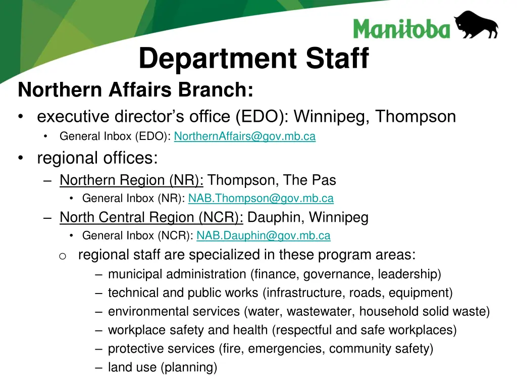 department staff