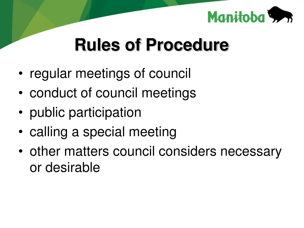 rules of procedure