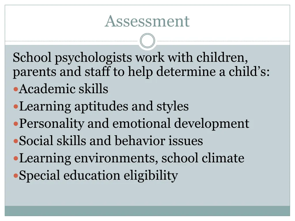 assessment