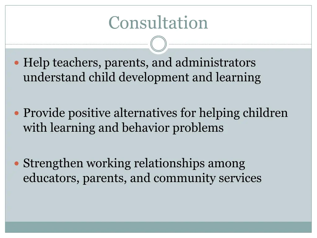 consultation