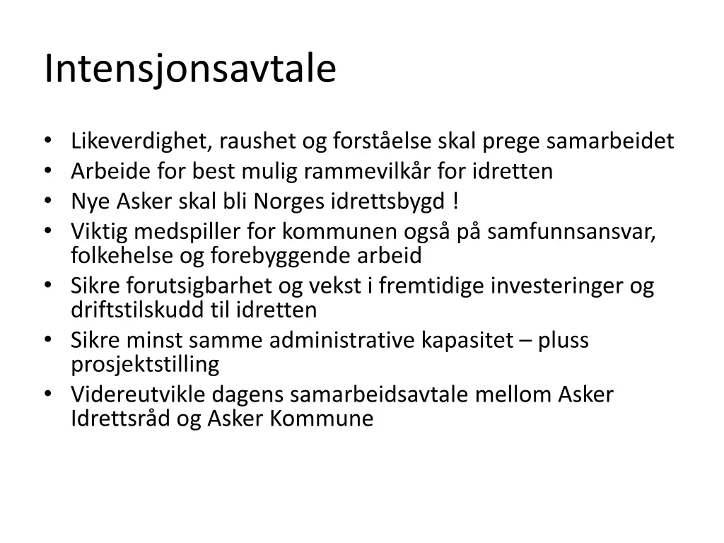 intensjonsavtale