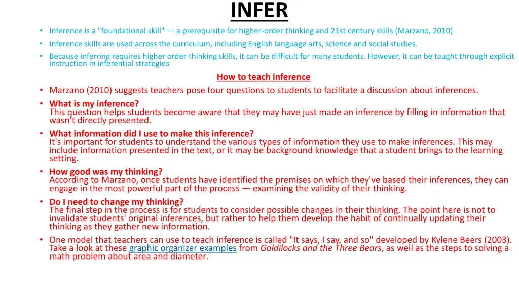 infer