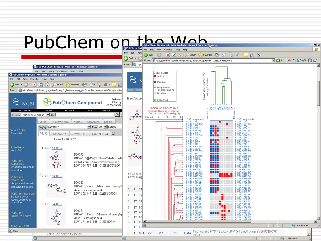 pubchem on the web