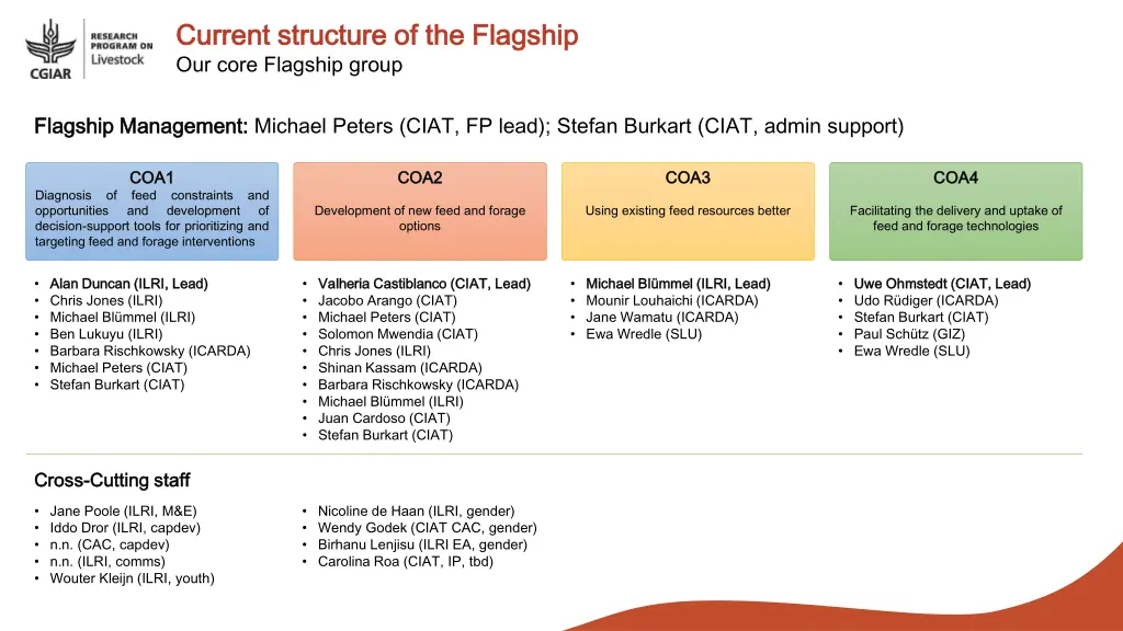 current structure of the flagship current