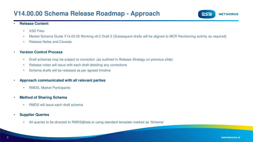 v14 00 00 schema release roadmap approach 1