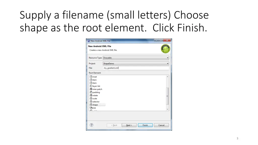 supply a filename small letters choose shape