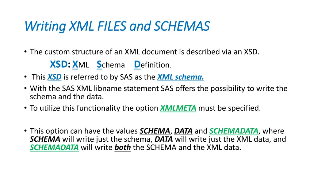 writing xml files and schemas writing xml files