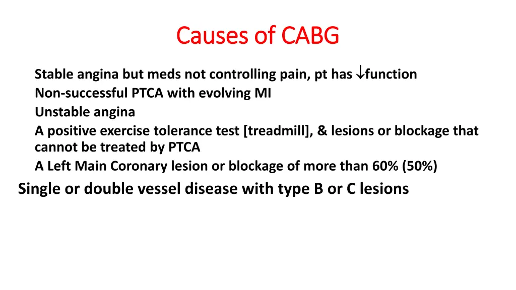 causes of cabg causes of cabg