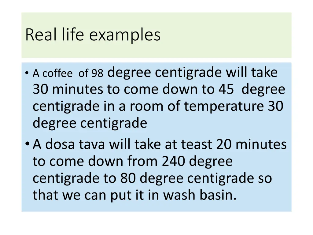 real life examples