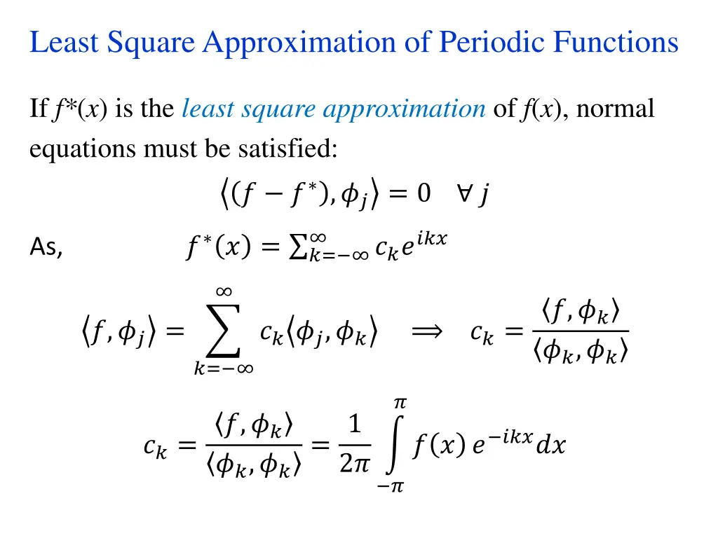 least square approximation of periodic functions 4