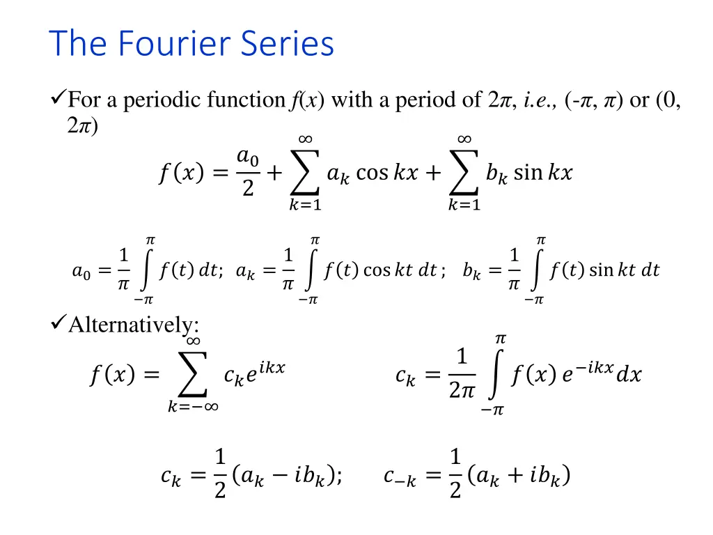the fourier series