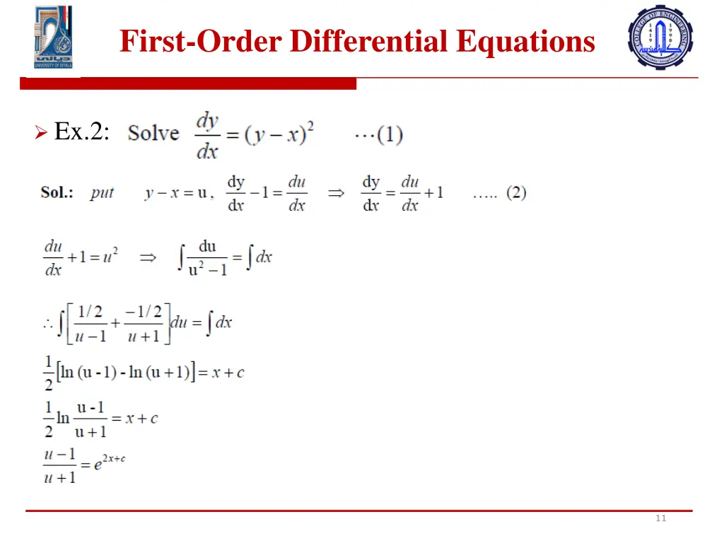 first order differential equations 2