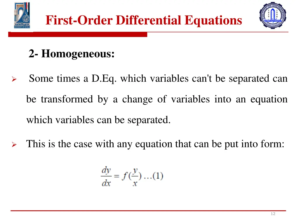 first order differential equations 3