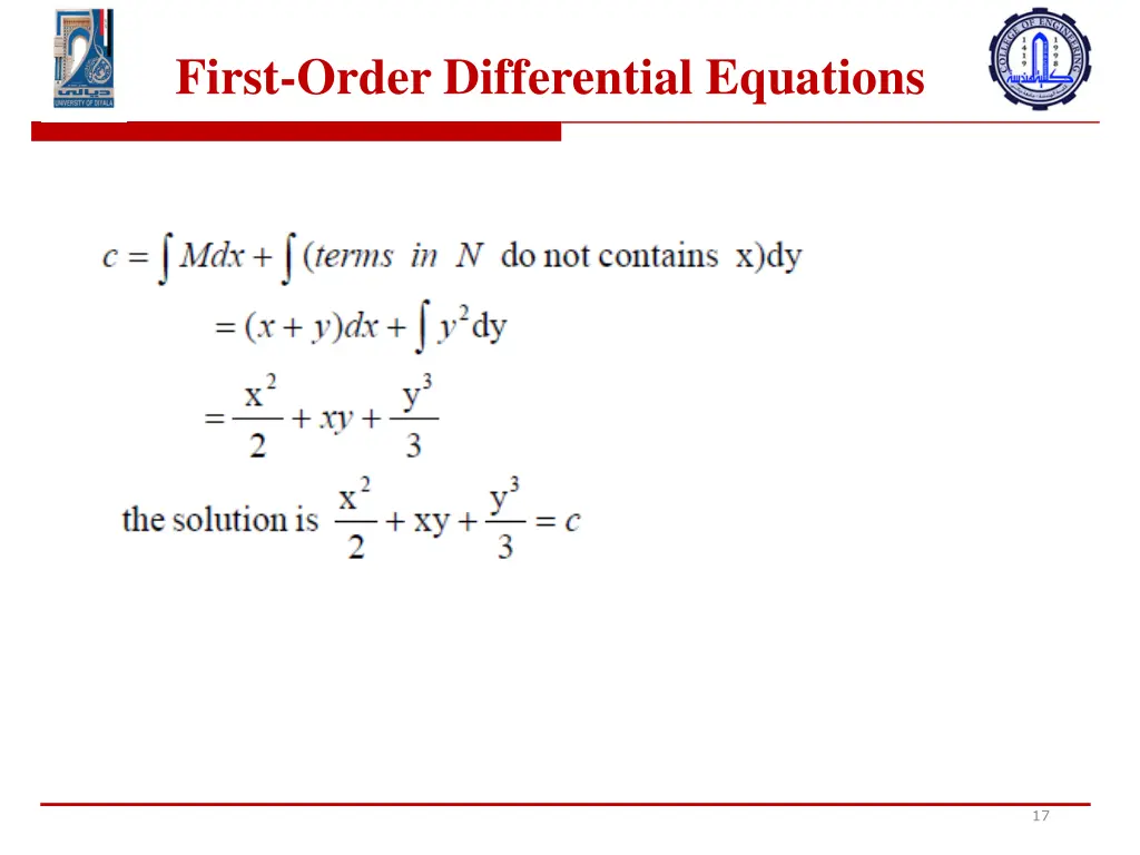 first order differential equations 7