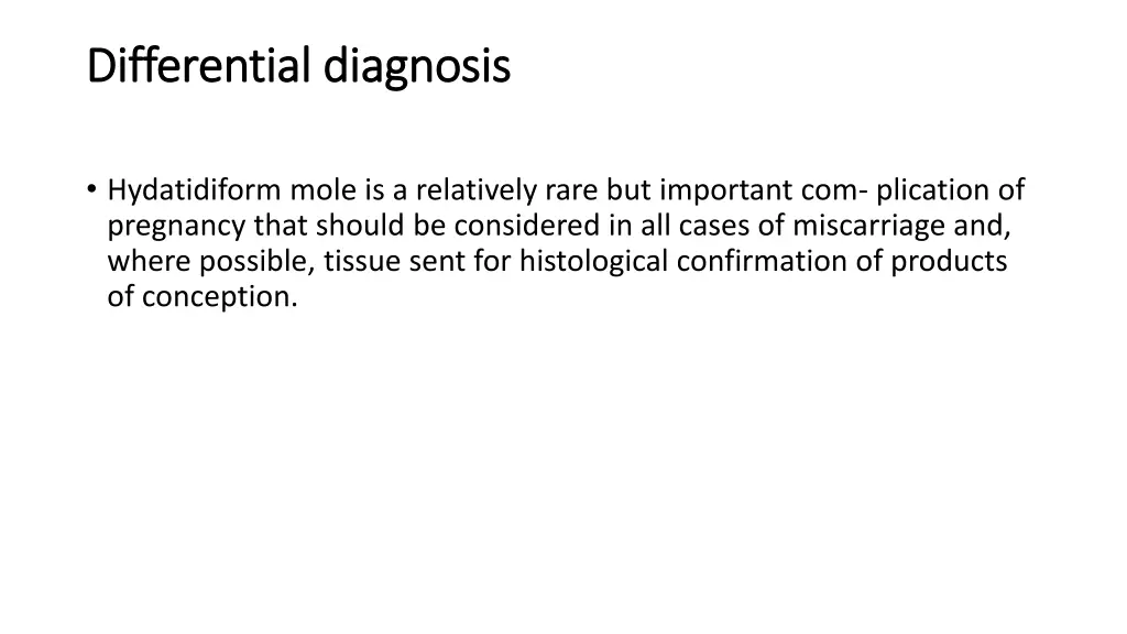 differential diagnosis differential diagnosis