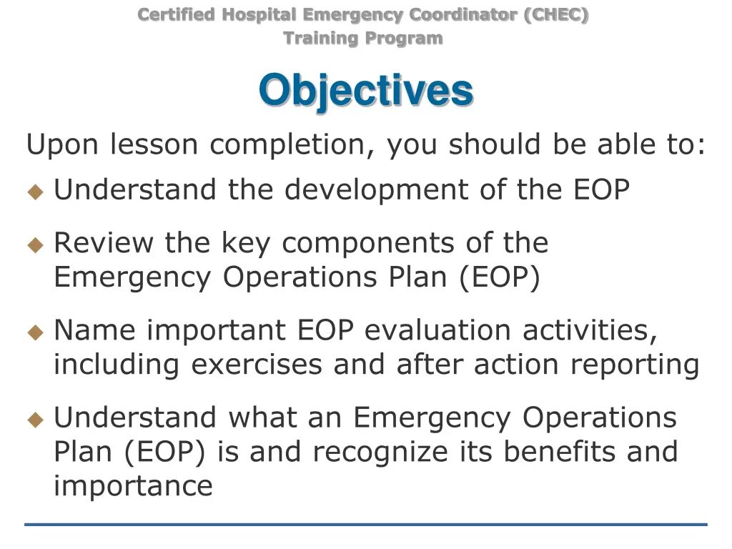 certified hospital emergency coordinator chec 1