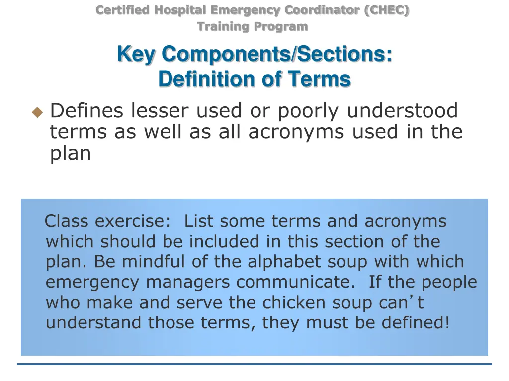 certified hospital emergency coordinator chec 19