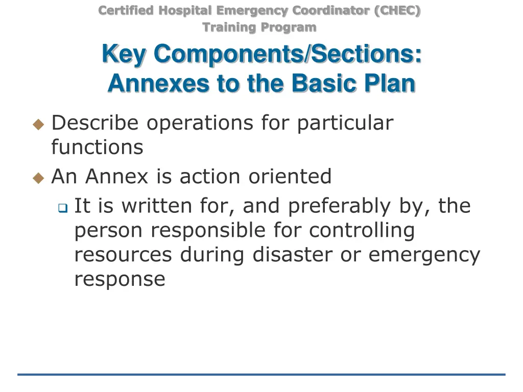 certified hospital emergency coordinator chec 20