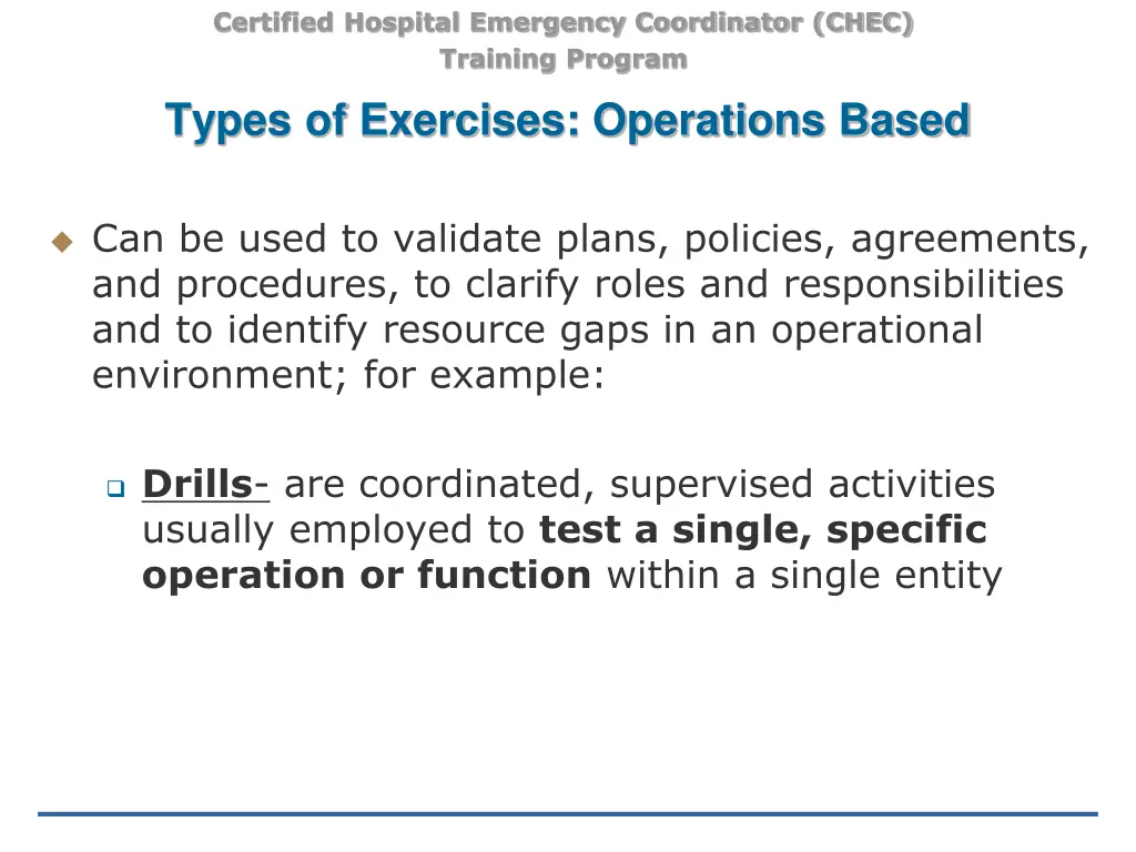 certified hospital emergency coordinator chec 26