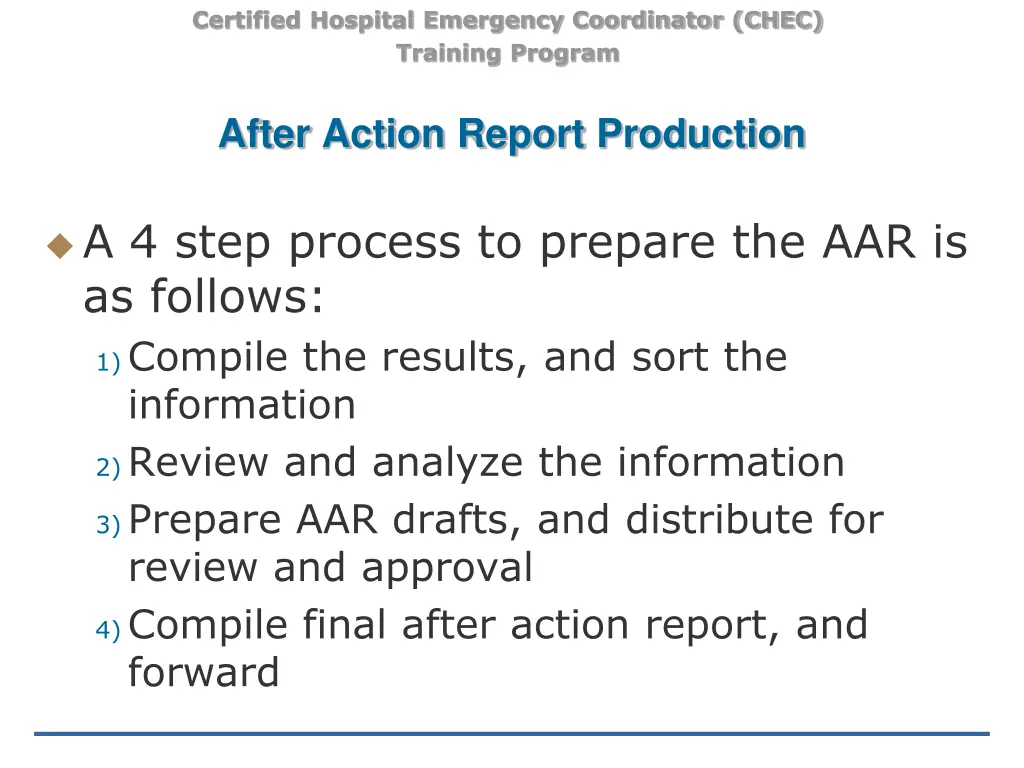 certified hospital emergency coordinator chec 29