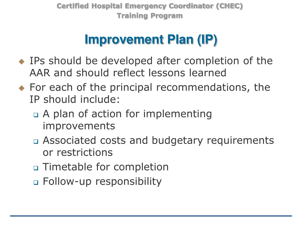 certified hospital emergency coordinator chec 30