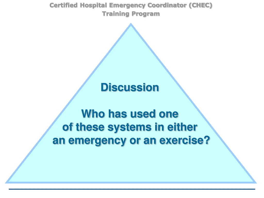 certified hospital emergency coordinator chec 37