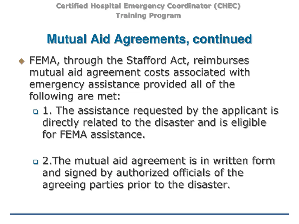 certified hospital emergency coordinator chec 40