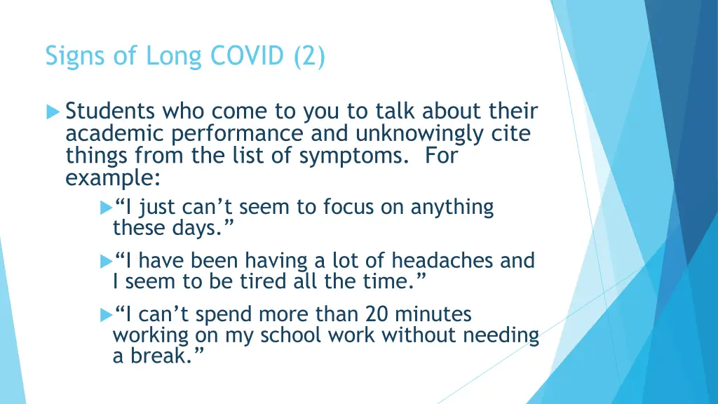 signs of long covid 2