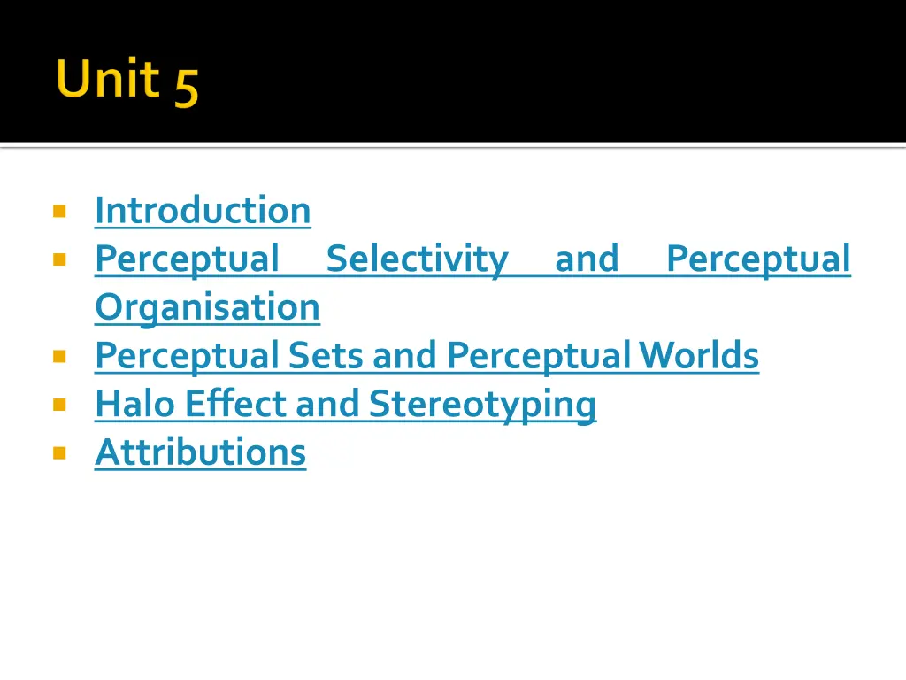 introduction perceptual organisation