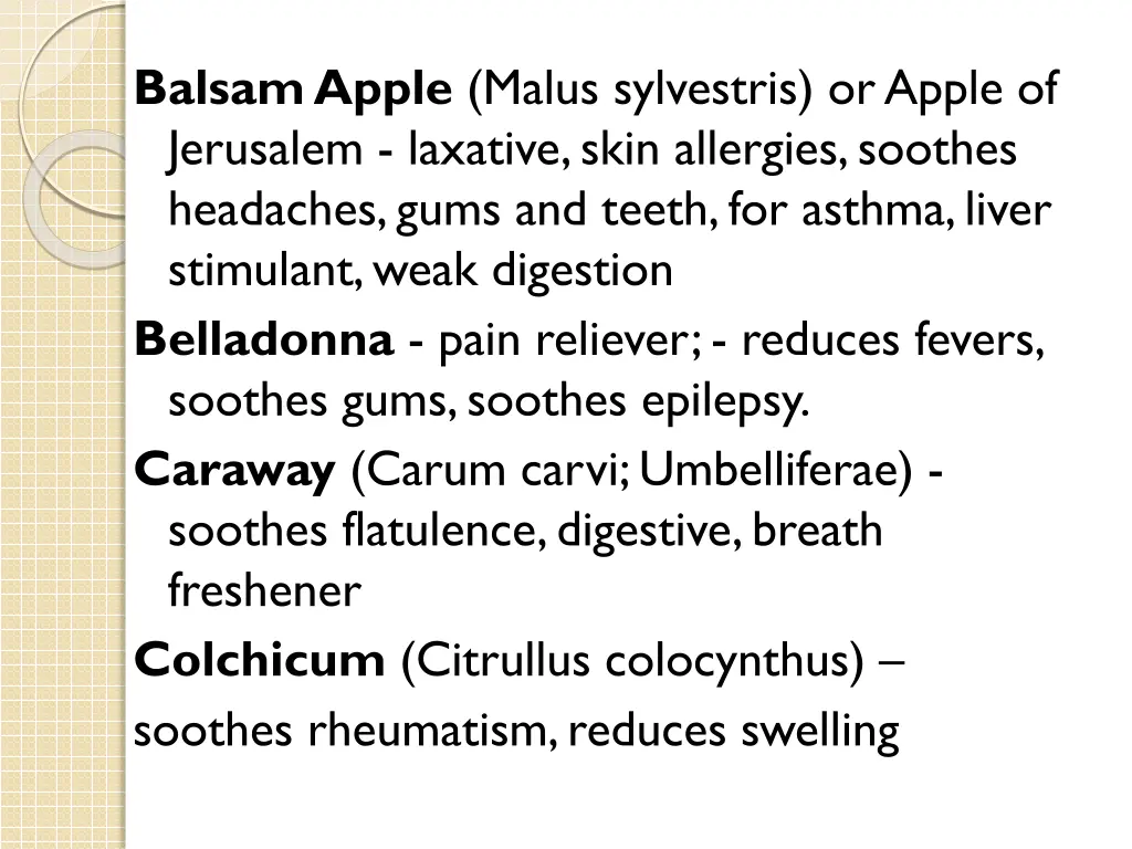 balsam apple malus sylvestris or apple