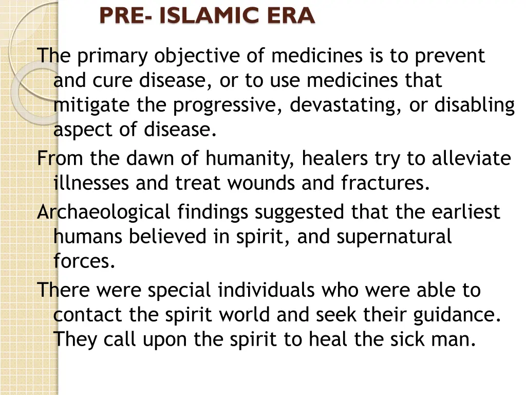 pre islamic era