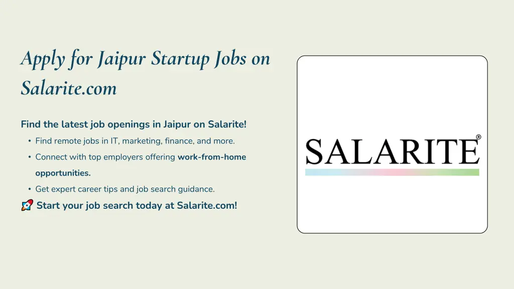 apply for jaipur startup jobs on salarite com