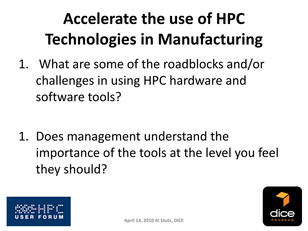 accelerate the use of hpc technologies 2