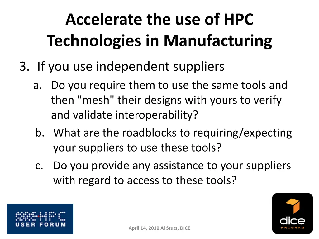 accelerate the use of hpc technologies 3