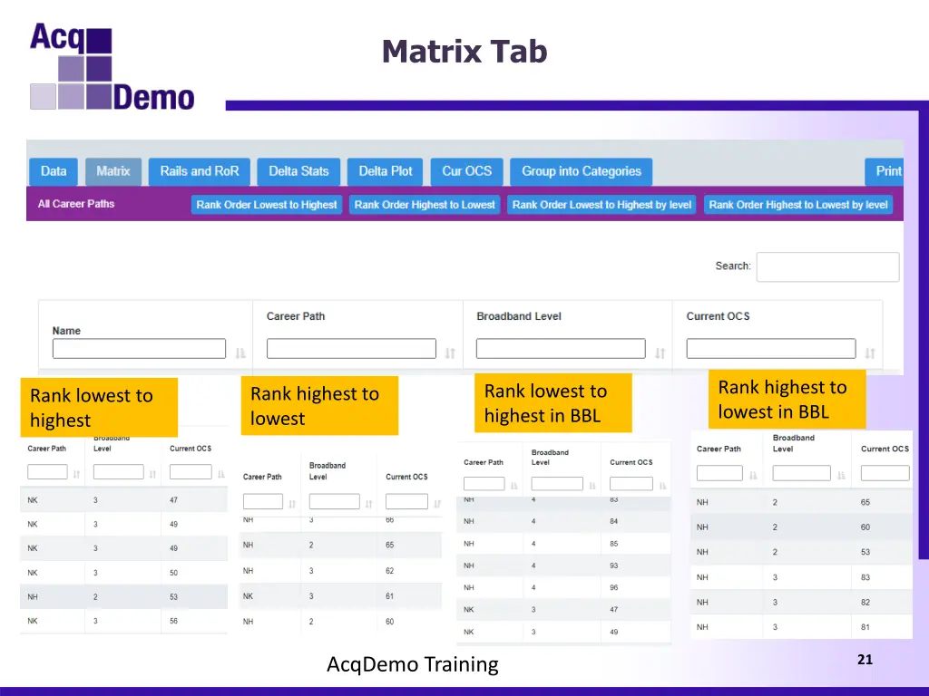 matrix tab 2