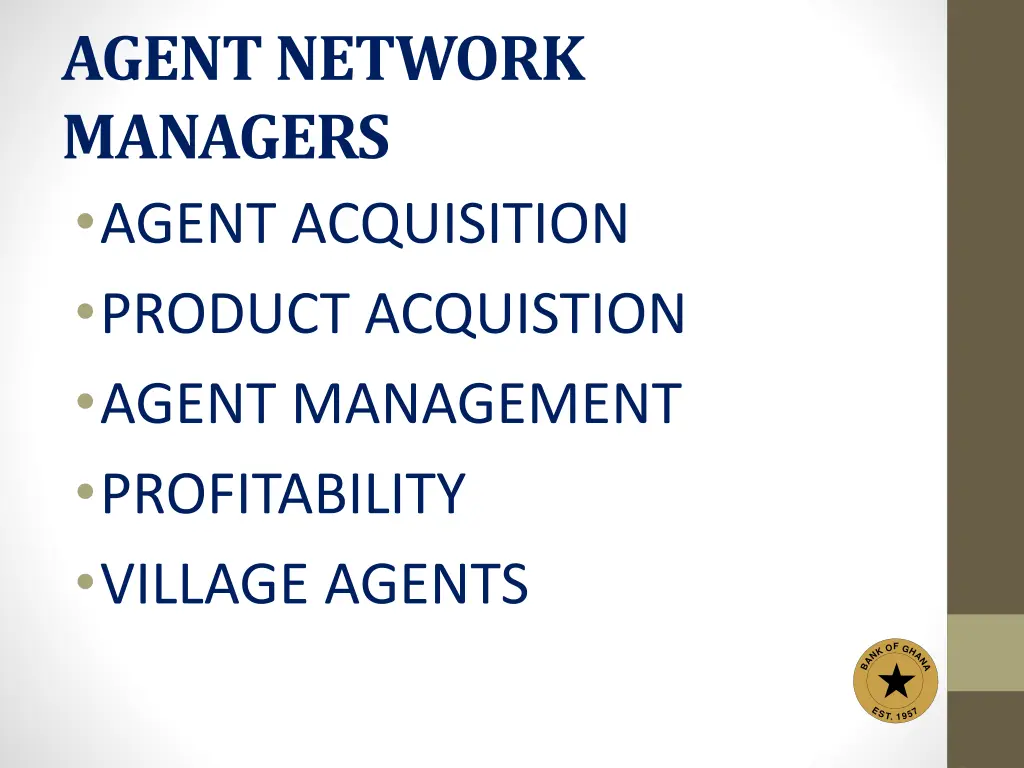 agent network managers agent acquisition product