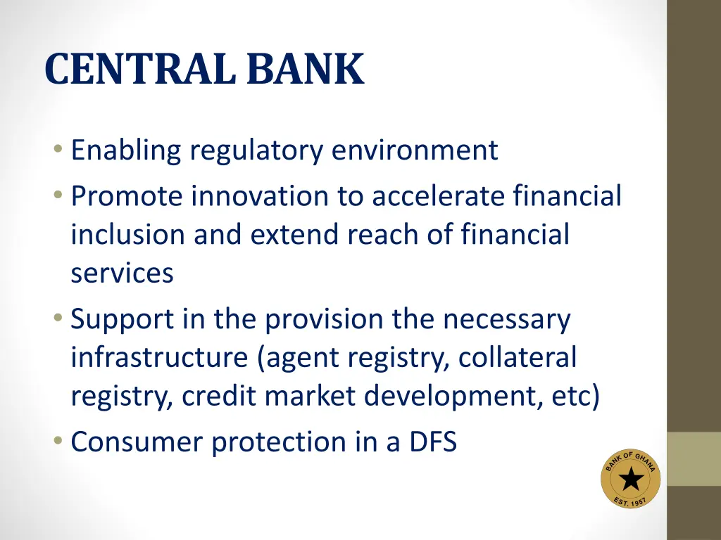 central bank