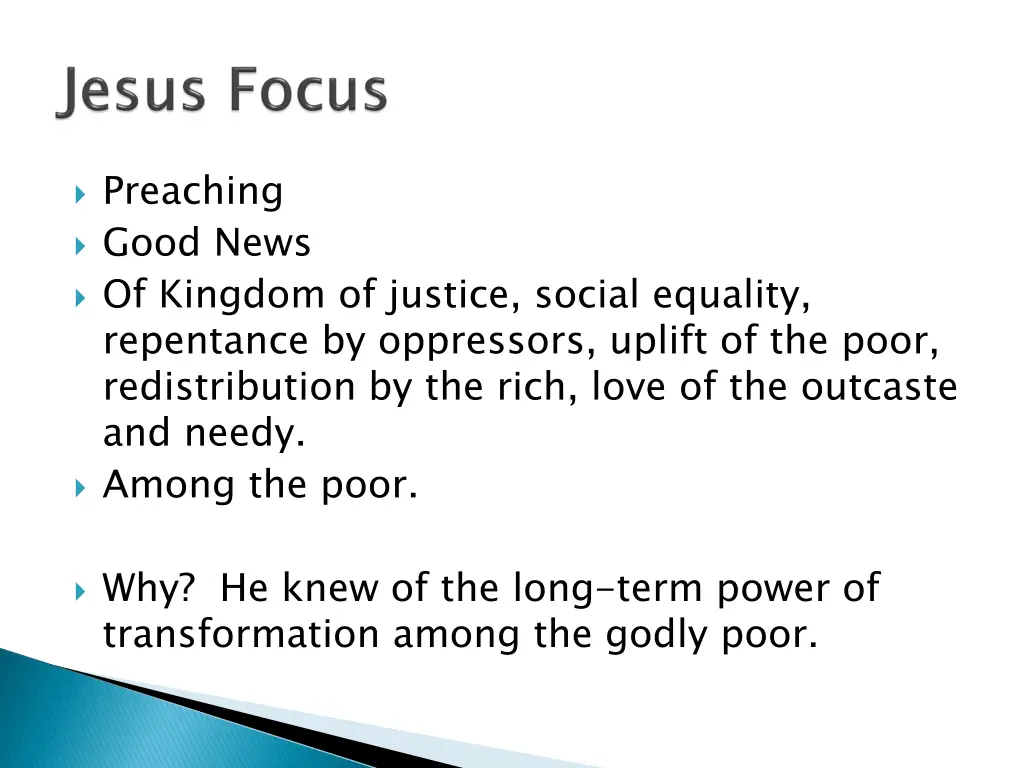 preaching good news of kingdom of justice social
