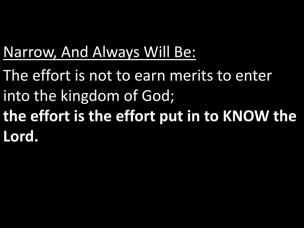 narrow and always will be 5