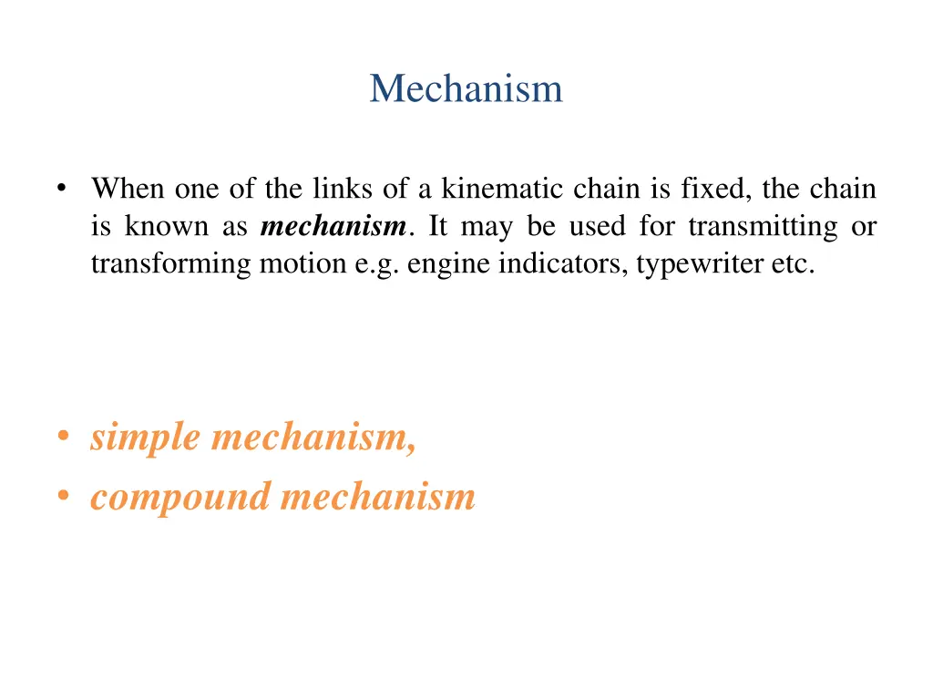 mechanism