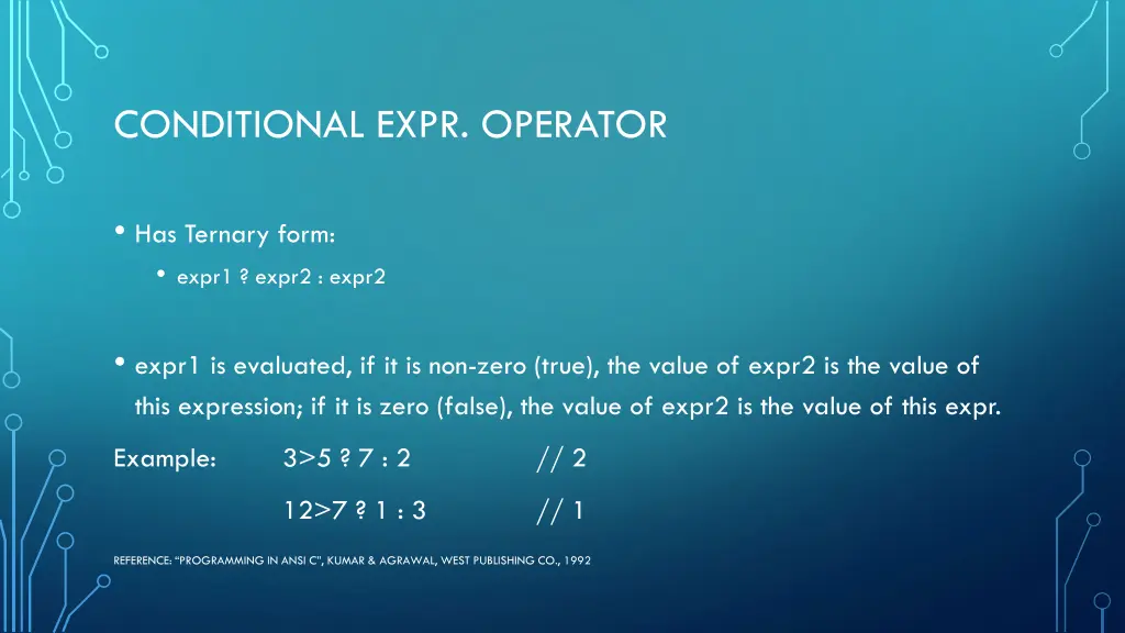 conditional expr operator