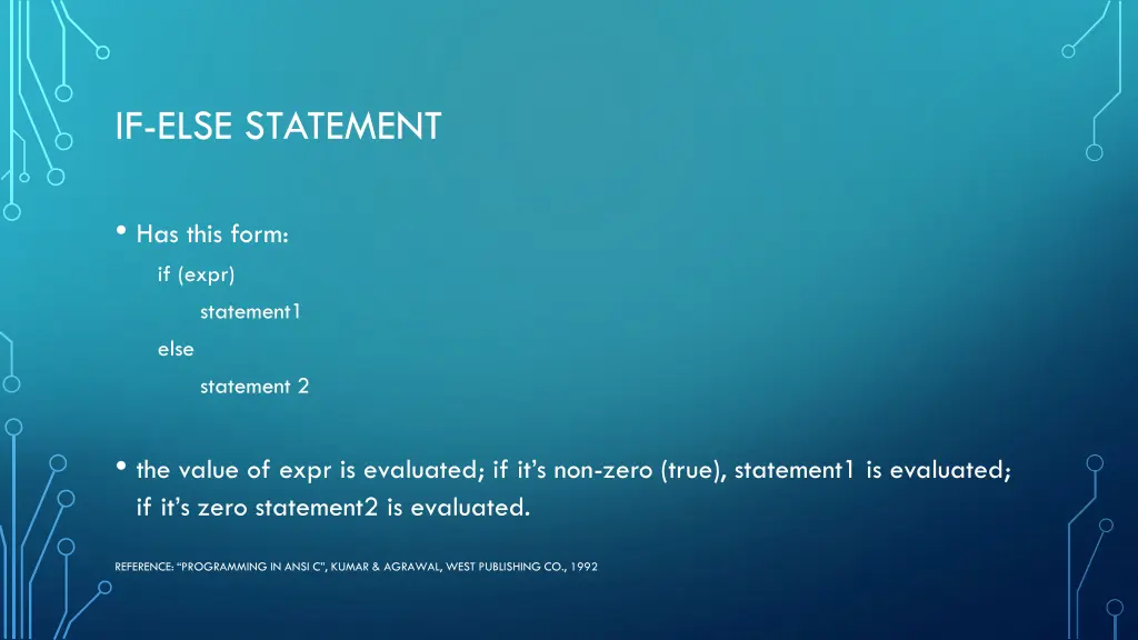 if else statement