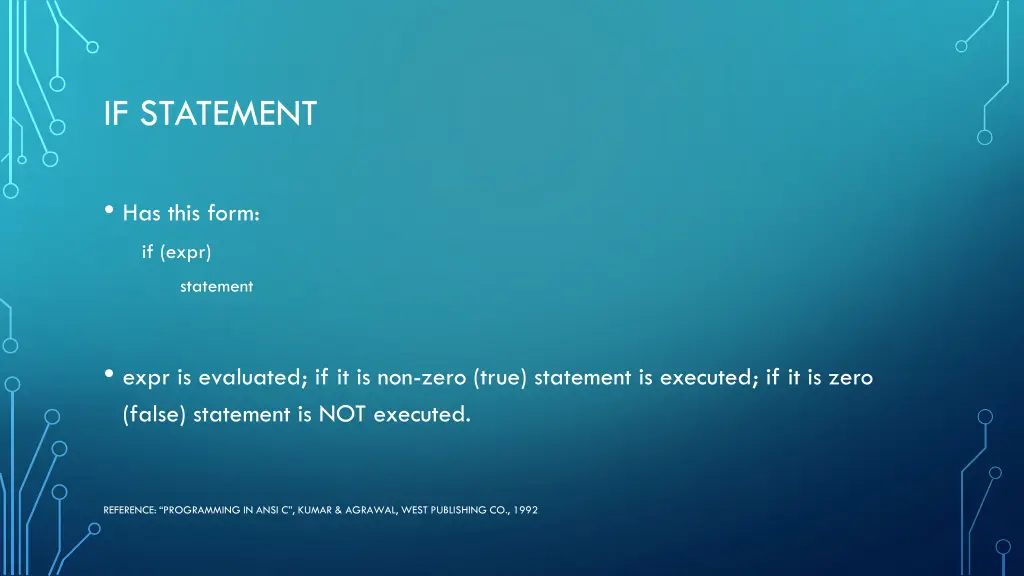 if statement