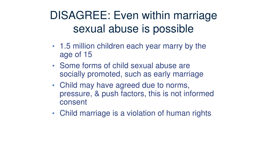 disagree even within marriage sexual abuse