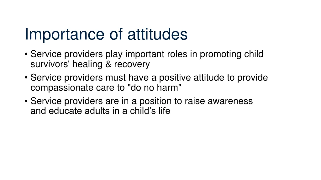 importance of attitudes